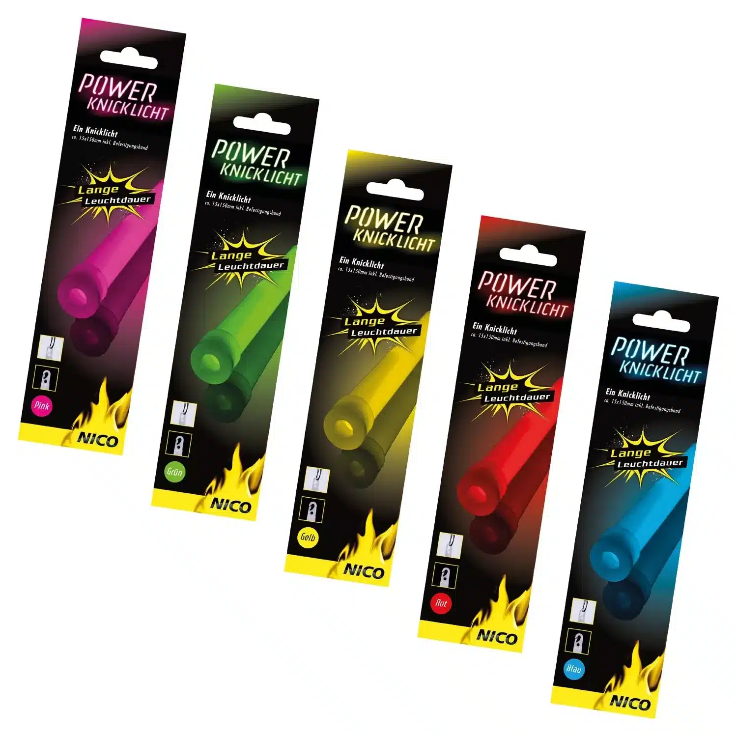 Powerknicklicht verschiedene Farben wählbar